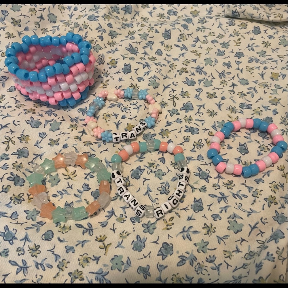 Trans pride Kandi🏳️‍⚧️🫧